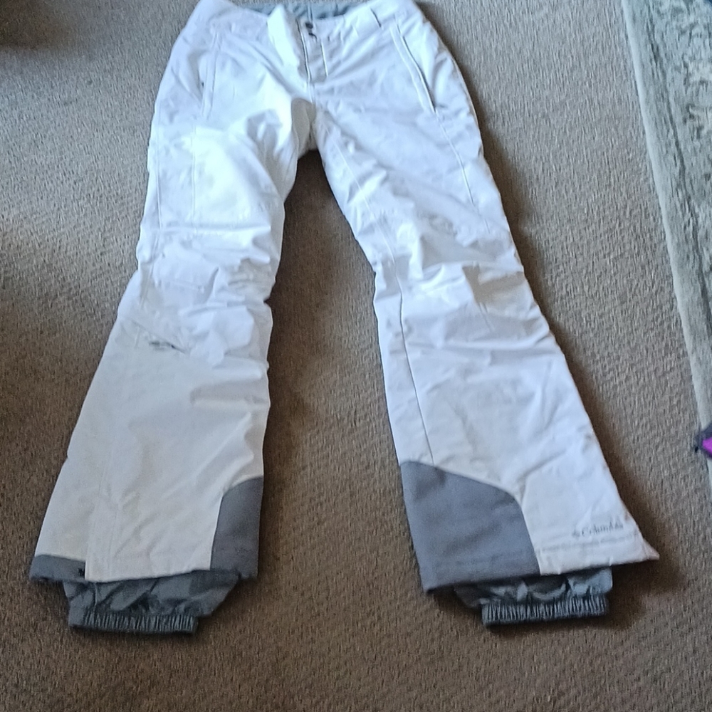Columbia Omni Heat XS white ski/snow pants